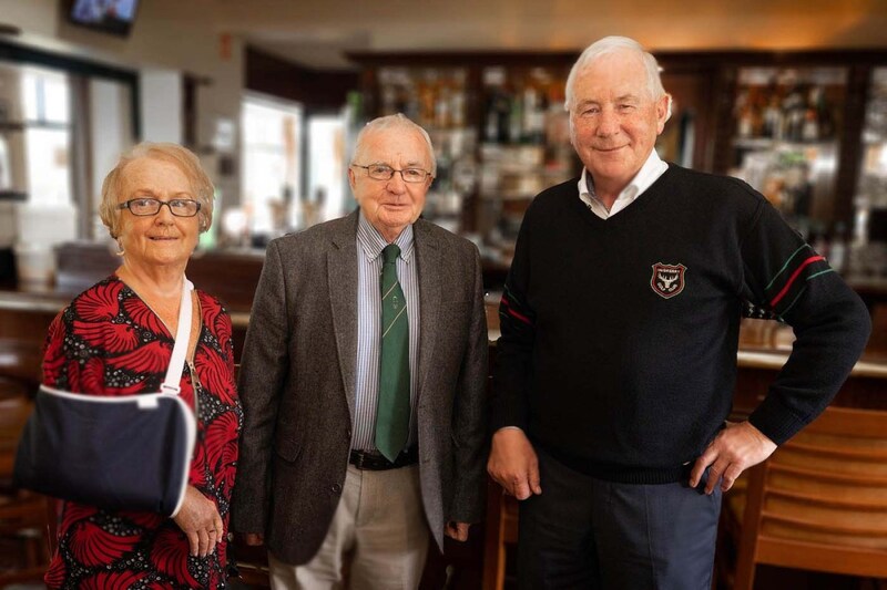 Dorothy O’Sullivan, John o’Sullivan and Seamus O’Brien, Chairman.